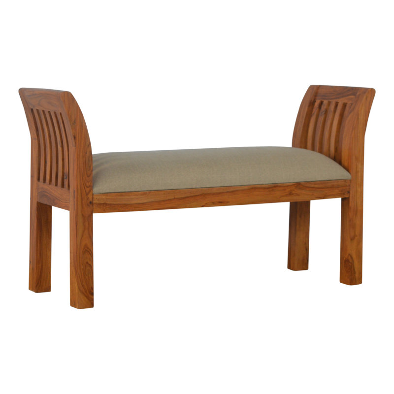 Hazelwood Home Gepolsterte Sitzbank aus Holz & Bewertungen | Wayfair.de